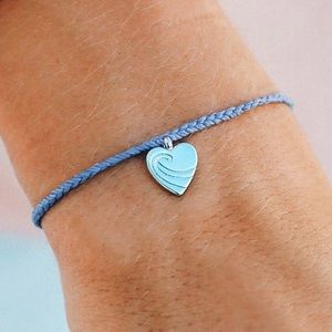 Pura Vida Surf Love Silver Bracelet